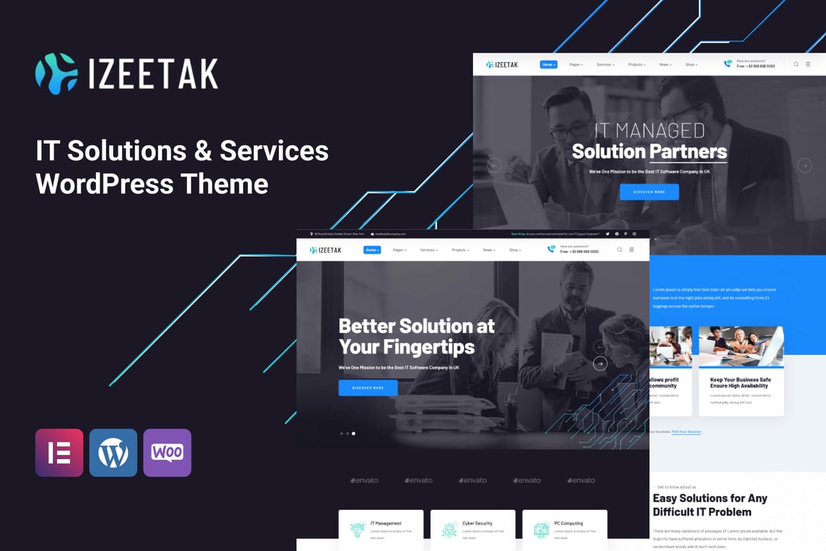Izeetak – IT Solutions & Services WordPress Theme 1.4.2