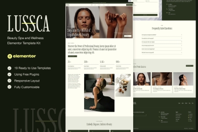 Lussca - Beauty Spa & Wellness Elementor Template Kit