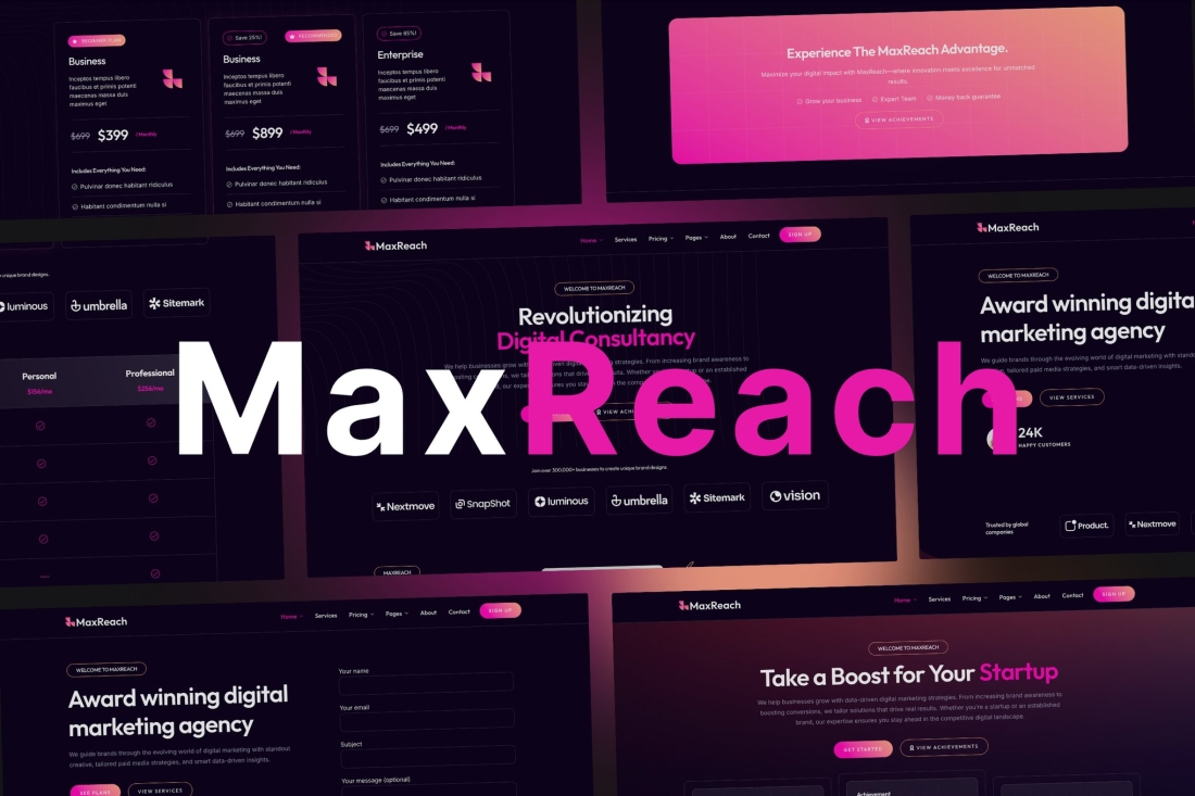 MaxReach - SEO & Digital Agency WordPress Theme 1.0