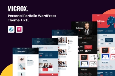 Microx – Personal Portfolio WordPress Theme + RTL 1.0.8