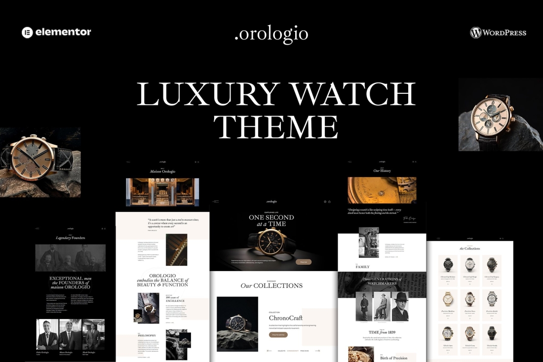 Orologio – Luxury Watch Store WordPress Theme 1.0