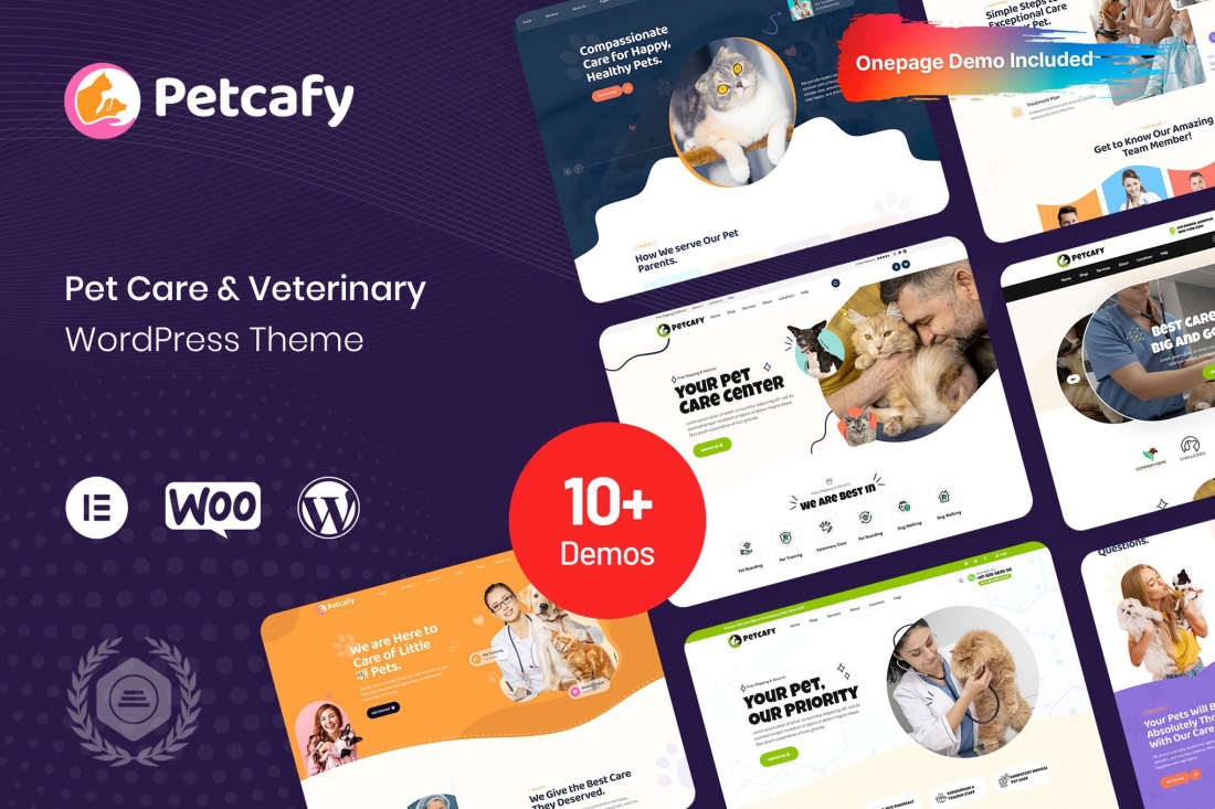 Petcafy - Pet Care & Veterinary WordPress Theme 1.0.0
