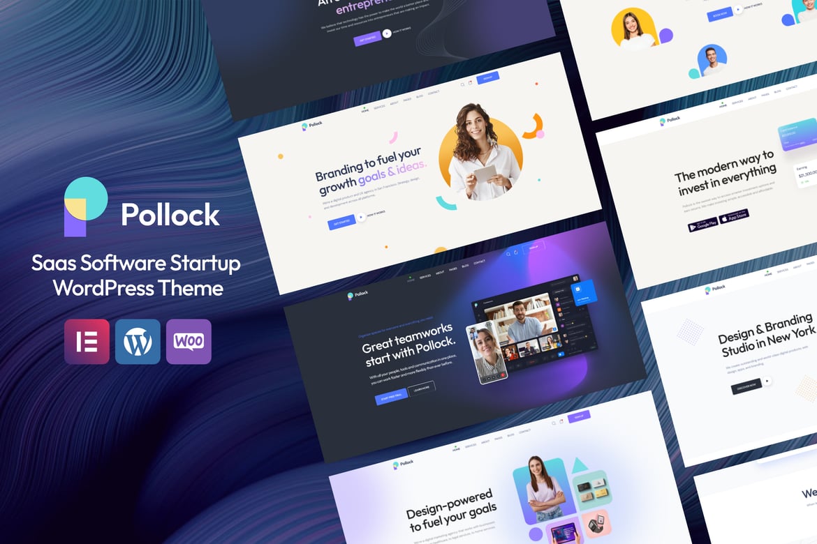 Pollock – Saas Software Startup WordPress Theme 1.2.8