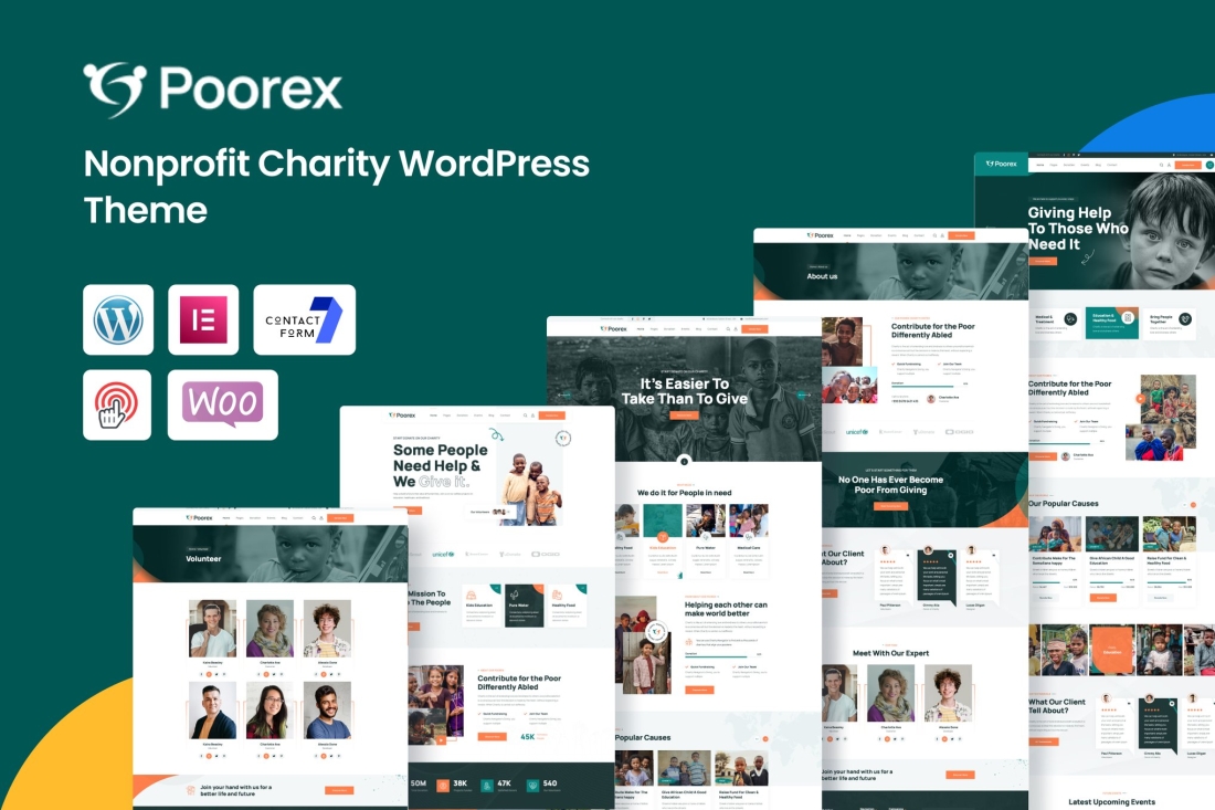 Poorex - Nonprofit Charity WordPress Theme 1.0.4