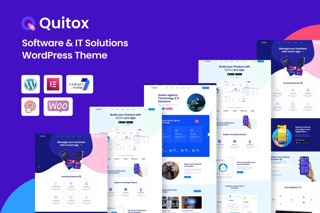 Quitox – Software & IT Solutions WordPress Theme 1.0.4