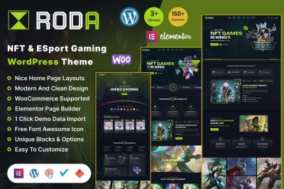 Roda - Gaming Store & eCommerce WordPress Theme 1.0.0