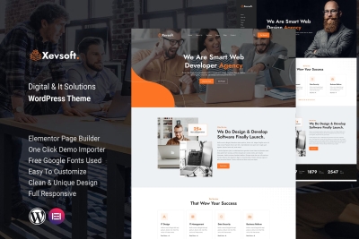 Xevsoft - Digital & It Solutions WordPress Theme 1.0.0