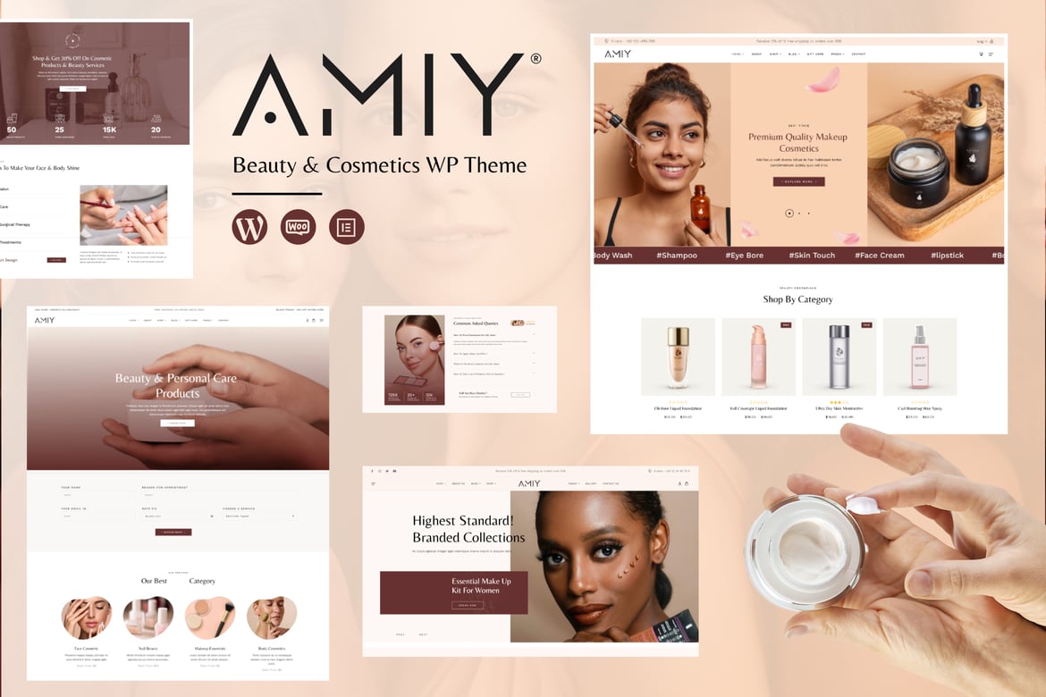 Amiy – Beauty Cosmetic Woo-commerce Theme 1.1.1