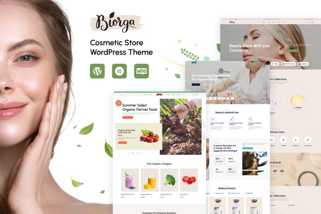 Biorga - Elementor Beauty Cosmetics Shop WordPress 1.0.5