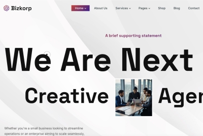 Bizkorp - Creative Business Agency WordPress Theme 1.0.0