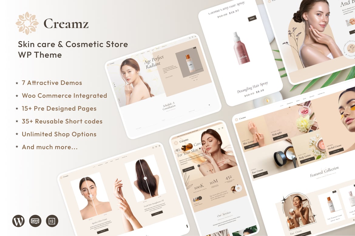 Creamz – Beauty Salon & Spa WooCommerce 1.0.9