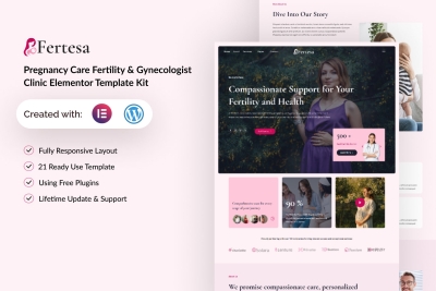 Fertesa - Pregnancy Care Fertility & Gynecologist Elementor Template Kit