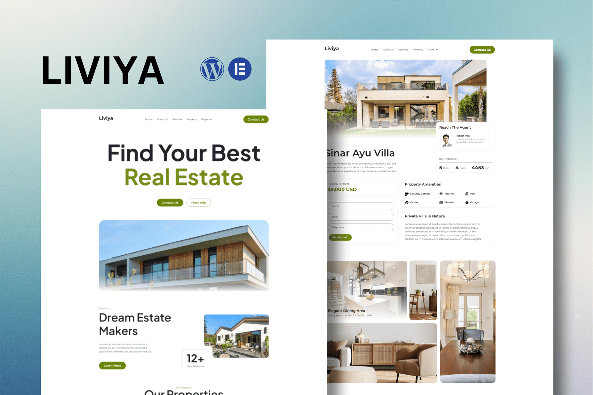 Liviya - Real Estate Elementor Template Kit