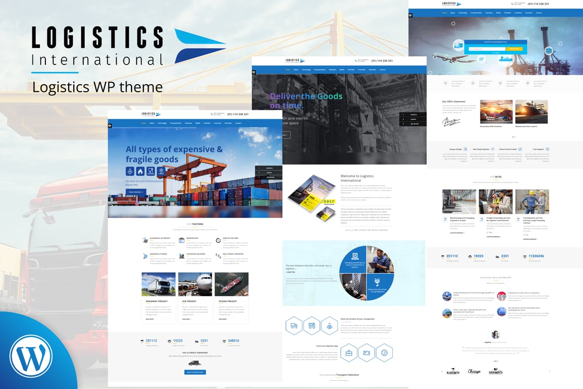 Logistics WordPress Theme 3.4