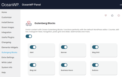 Ocean Gutenberg Blocks 1.1.9