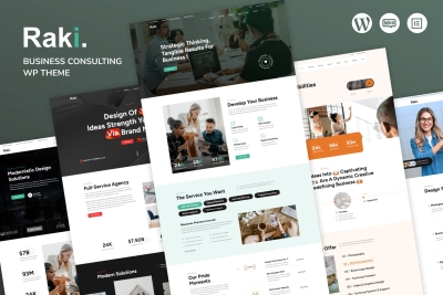 Raki - Business Consulting WordPress Theme 1.0.8