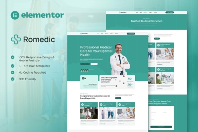 Romedic - Hospital & Medical Clinic Elementor Template Kit