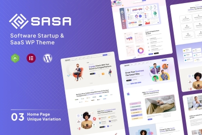 SaSa - Startup, SaaS WordPress Theme 1.0.5