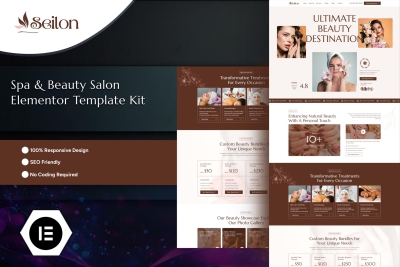 Seilon - Spa & Beauty Salon Elementor Template Kit