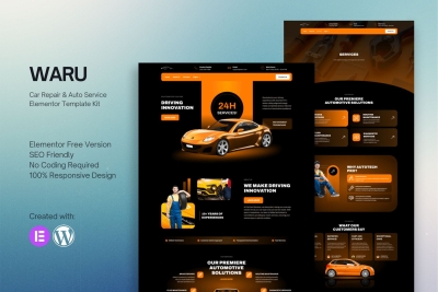 Waru - Car Repair & Auto Service Elementor Template Kit