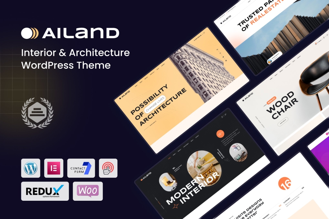 Ailand - Interior & Architecture WordPress Theme 1.0
