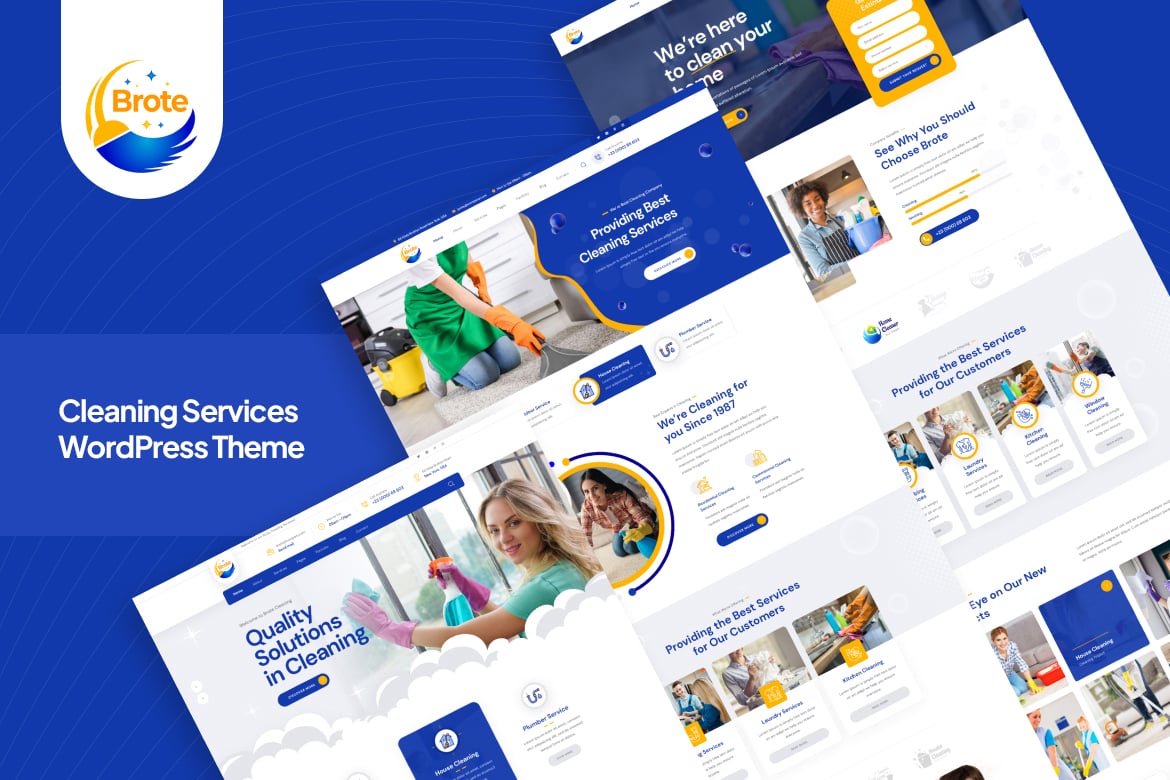 Brote – Cleaning Services WordPress Theme 1.1.0