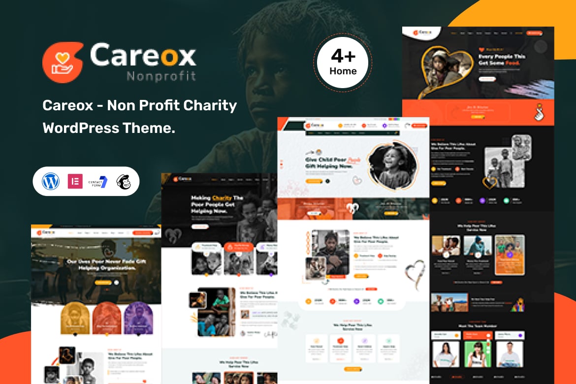 Careox – Non Profit Charity WordPress Theme 1.0.0
