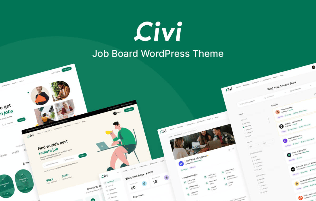 Civi – Job Board WordPress Theme 2.2.0