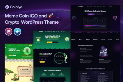 Coinlye - Meme coin ICO & Crypto WordPress Theme 1.0.0
