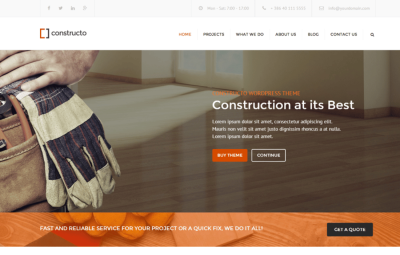 Constructo - Construction WordPress Theme 4.3.9