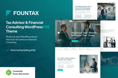 Fountax – Tax Advisor & Consulting WordPress Theme 1.0.1