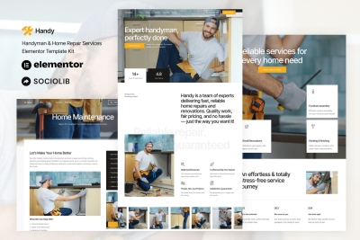Handy - Handyman & Home Repair Service Elementor Template Kit
