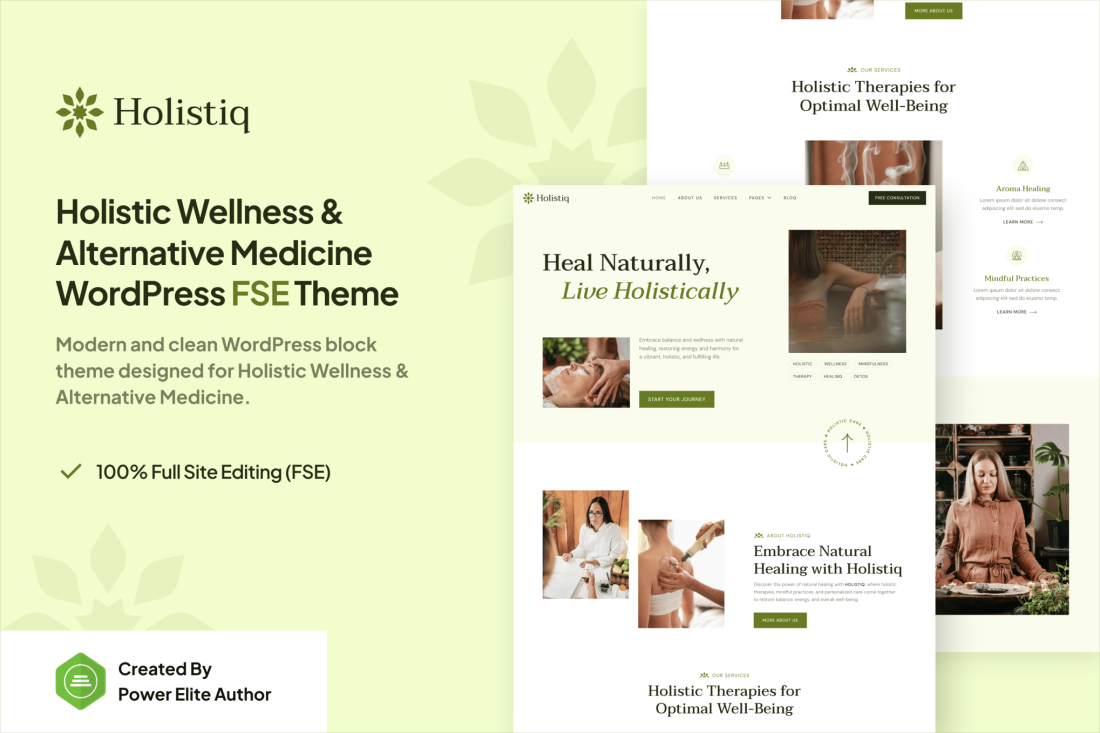 Holistiq – Holistic Wellness & Healing WP Theme 1.0.1