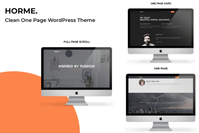 Horme - Clean One Page WordPress Theme 1.0