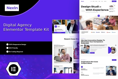 Nexin - Creative Digital Agency Elementor Template Kit