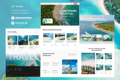 Nomad - Tour & Travel Agency Elementor Template Kit