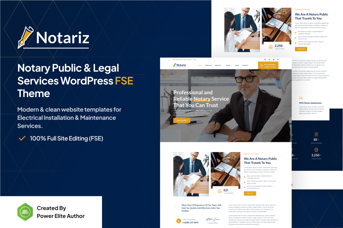 Notariz – Notary & Legal Services WordPress Theme 1.0.1