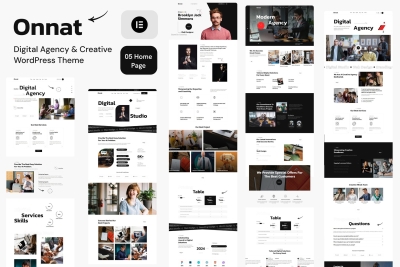 Onnat – Digital Agency & Creative WordPress Theme 1.0.3