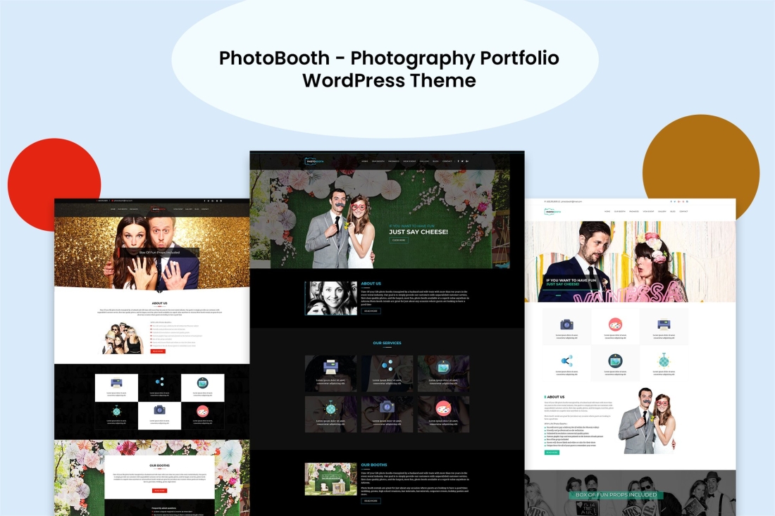 PhotoBooth - Photography Portfolio WordPress Theme 1.0