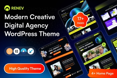 Renev - Creative Digital Agency WordPress Theme 1.0.1