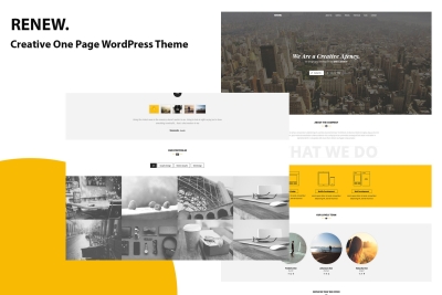 RENEW - Creative One Page WordPress Theme 1.0