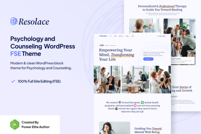 Resolace – Psychology & Counseling WordPress Theme 1.0.1