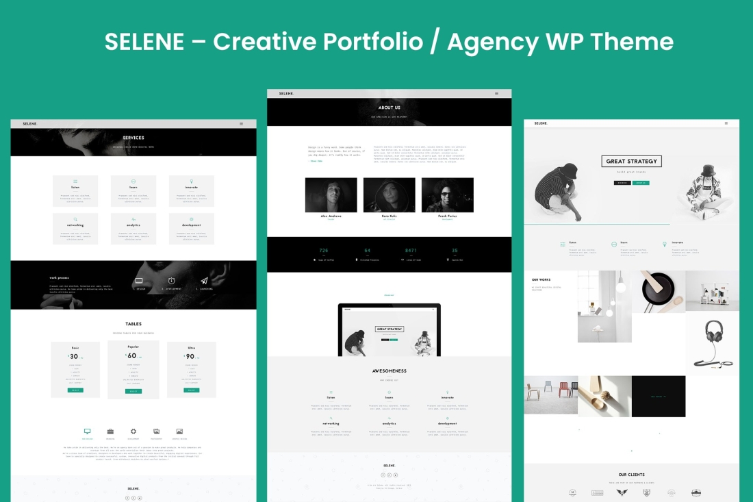 SELENE – Creative Portfolio / Agency WP Theme 1.0