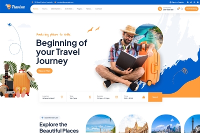 Travivu - Travel & Tour Booking WordPress Theme 1.0.7