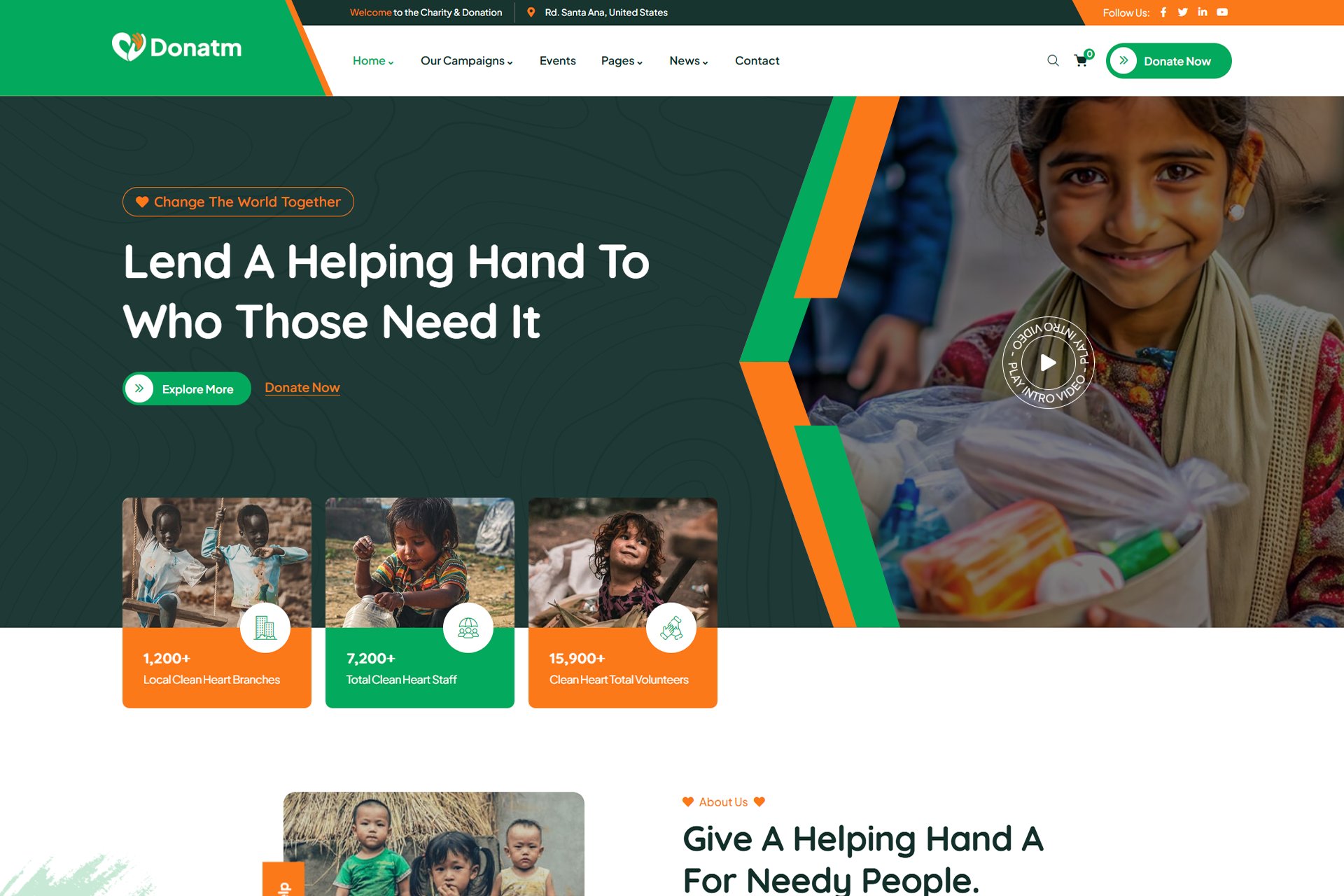 Donatm - Nonprofit Charity WordPress Theme 1.0.1