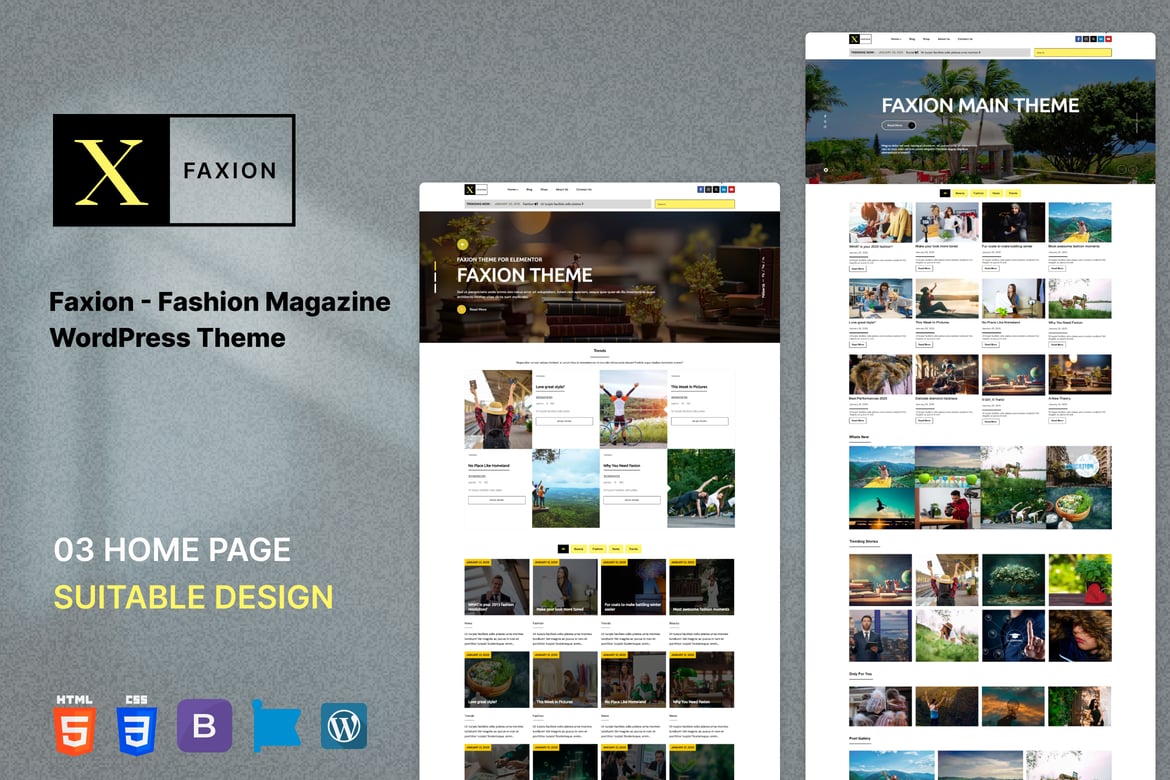 Faxion – Fashion Magazine WordPress Theme 1.0.1