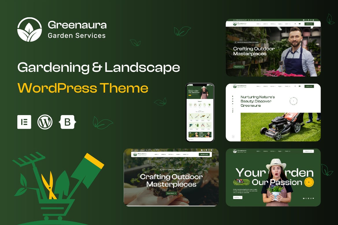 Greenaura – Gardening & Landscape WordPress Theme 1.0.8