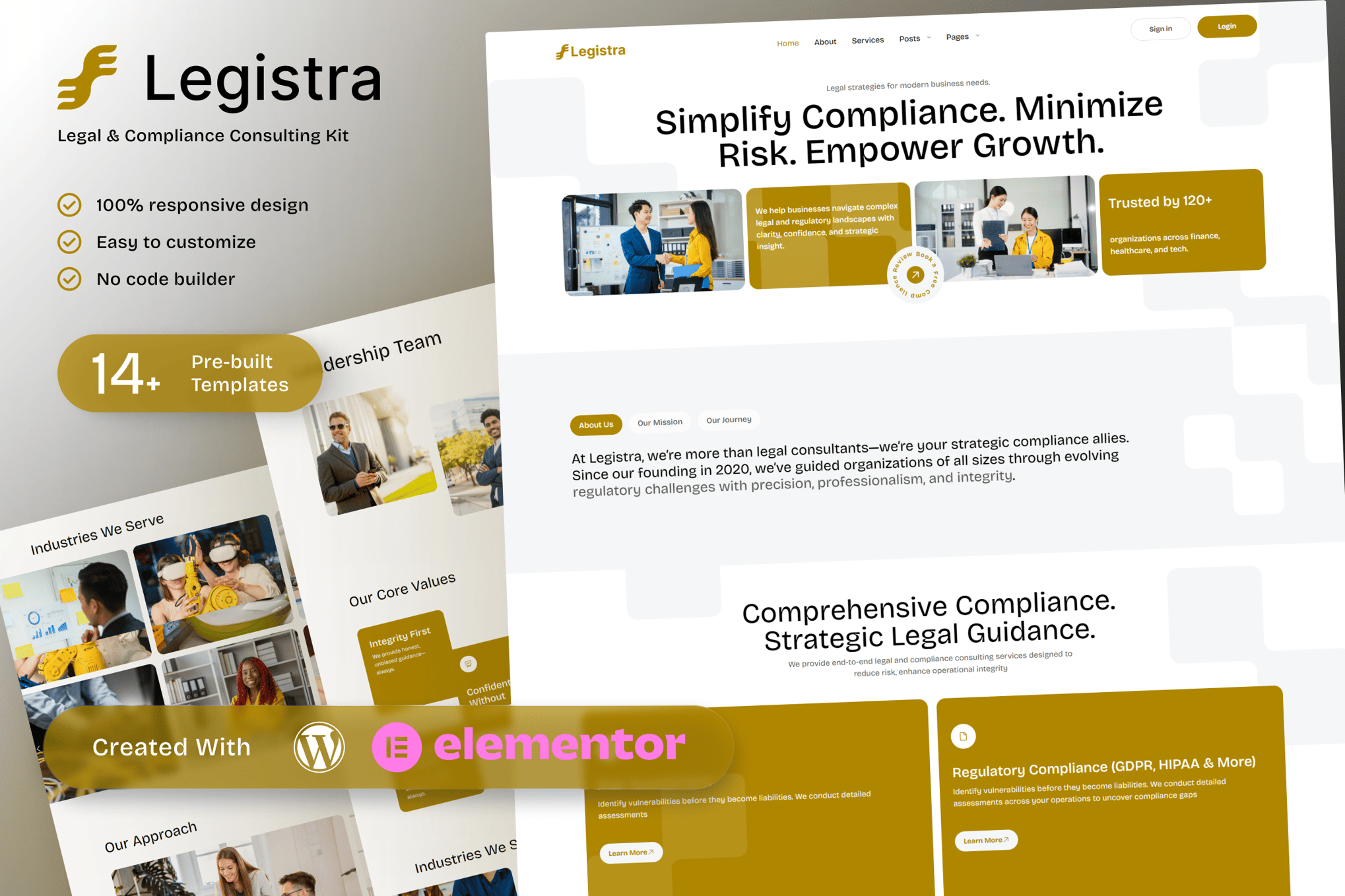 Legistra – Legal & Compliance Consulting Elementor Template Kit