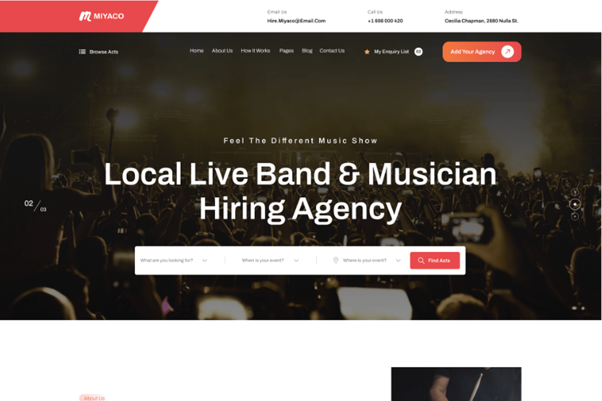 Miyaco - Music And Event WordPress Theme 1.0.3