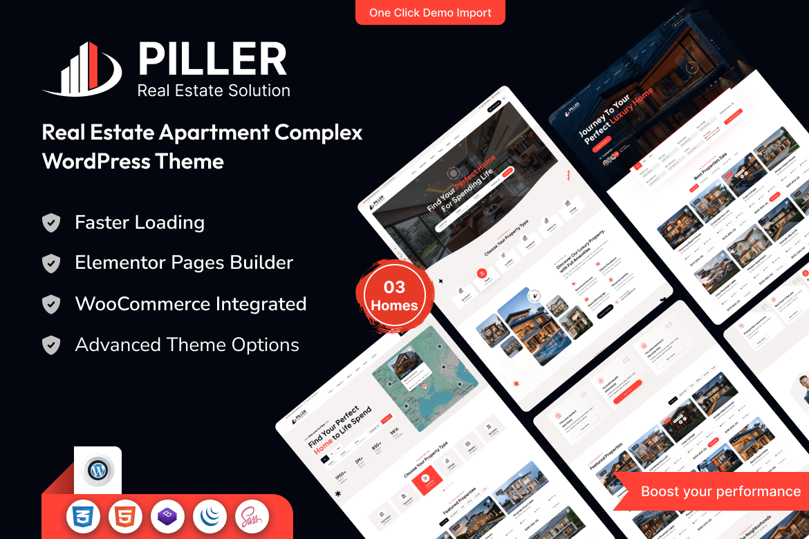 Piller – Real Estate WordPress Theme 2.0.2